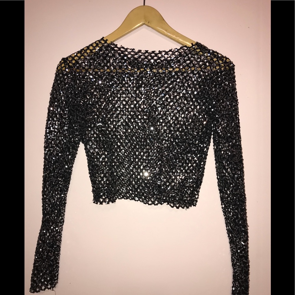 Long Sleeve Sequence Shirt
